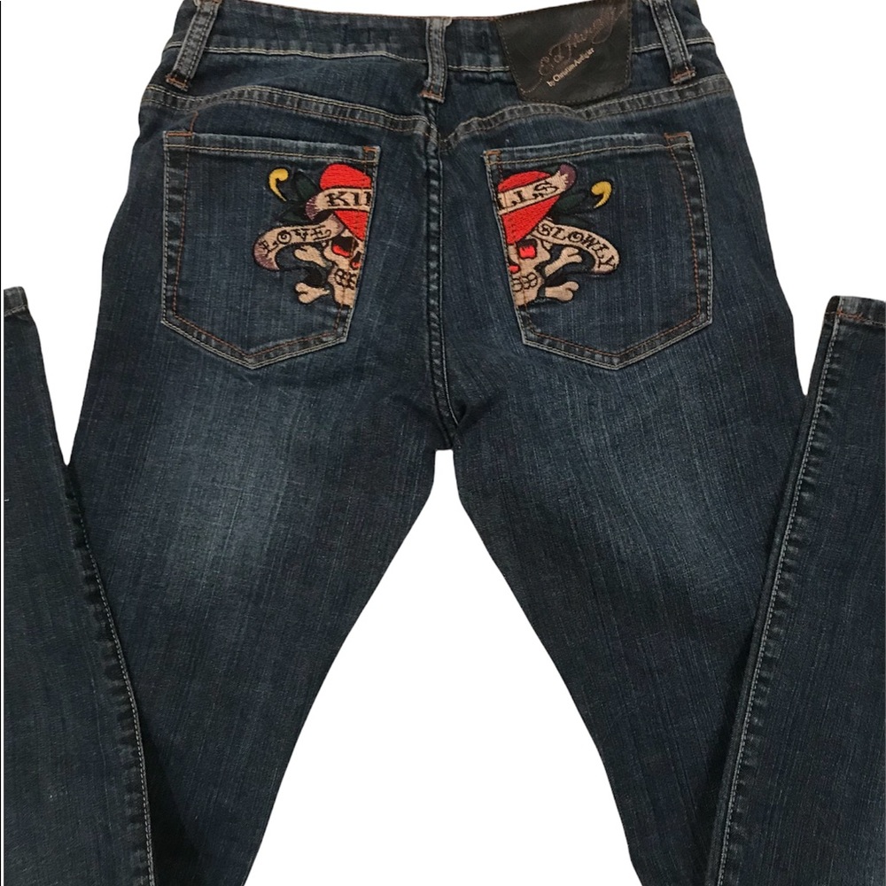 Ed Hardy Jeans by Christian Audigier “Love Kills Slowly” Jeans Size 27